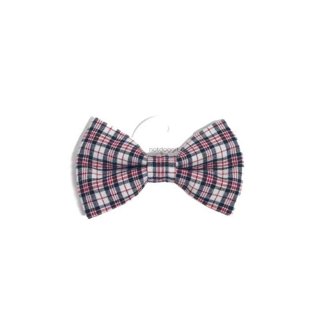Bow Tie | Plaid - Black Red White