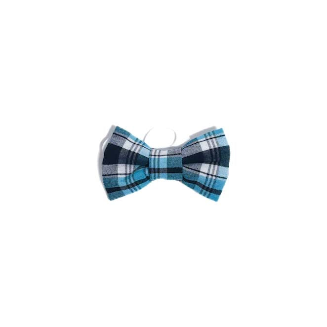 Bow Tie | Plaid - Black Blue White