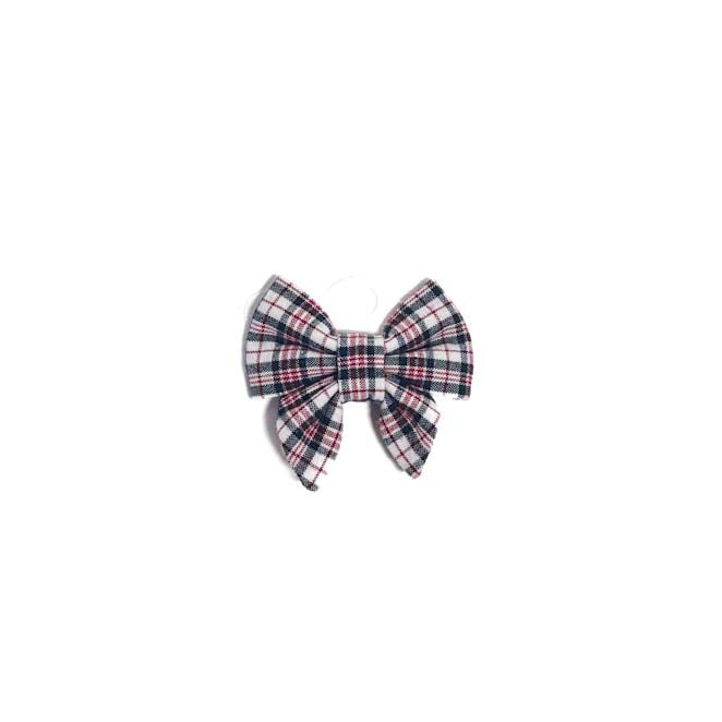 Sailor Bow | Plaid - Black Red White