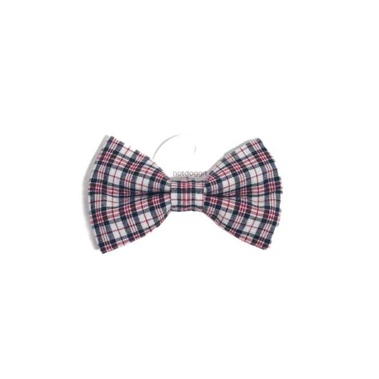 Bow Tie | Plaid - Black Red White