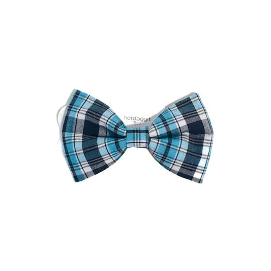 Bow Tie | Plaid - Black Blue White